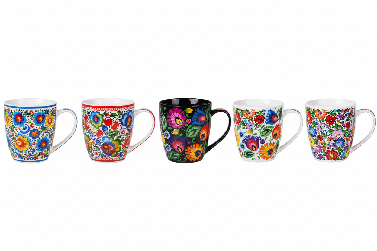 All 5 Stefania mugs