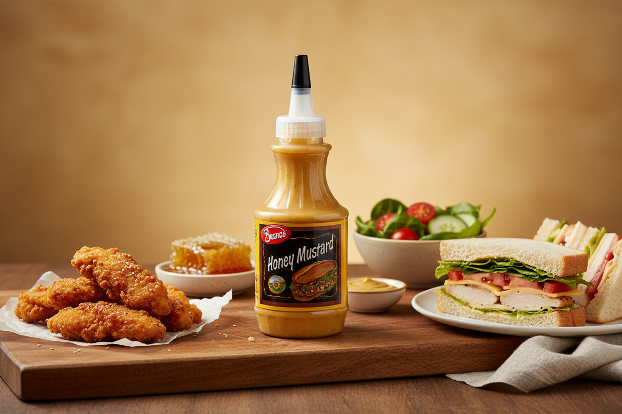 Beano's Honey Mustard product scene