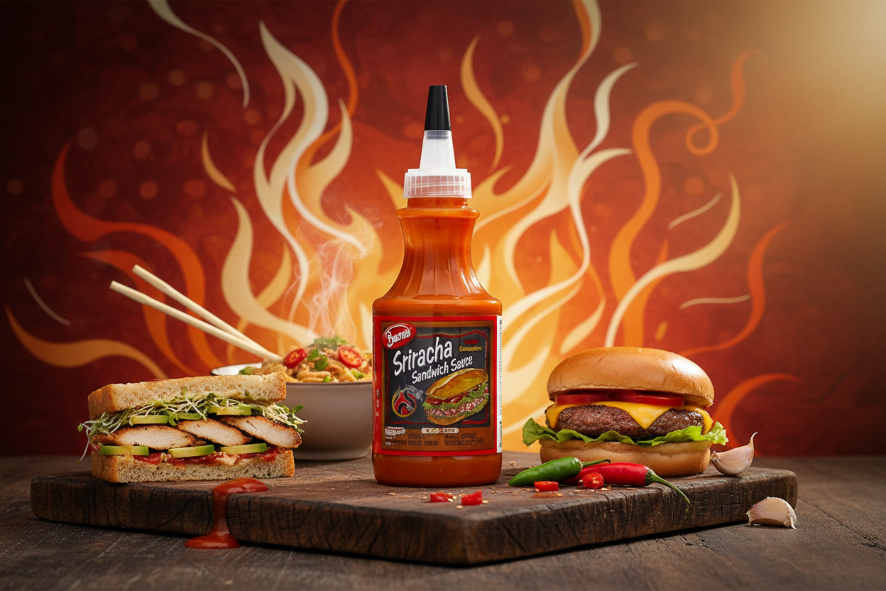 Beano's Sriracha Sandwich Sauce product scene