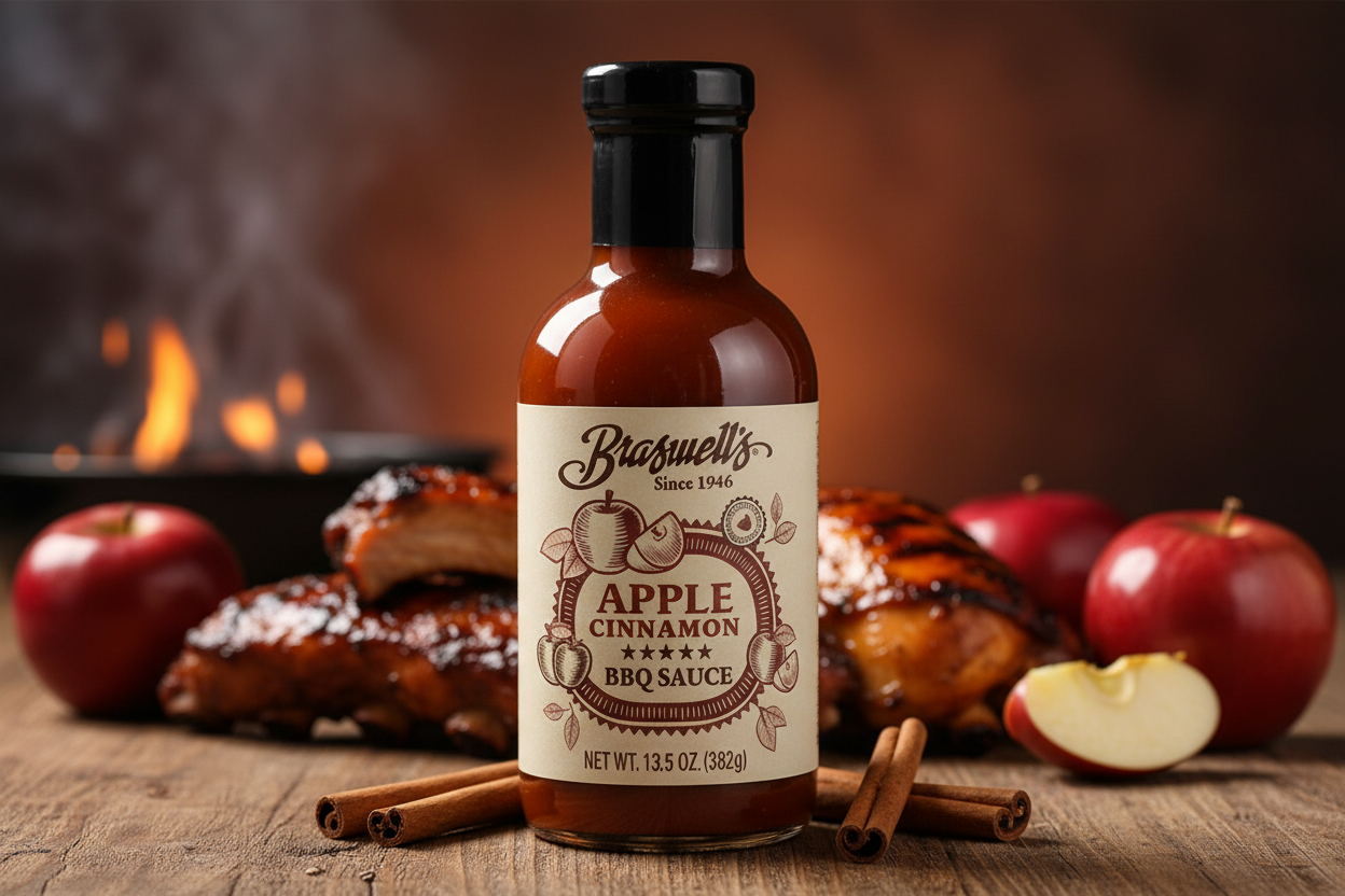 Braswell's Apple Cinnamon BBQ Sauce product scene