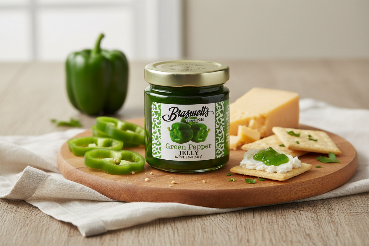Braswell's Green Pepper Jelly product scene