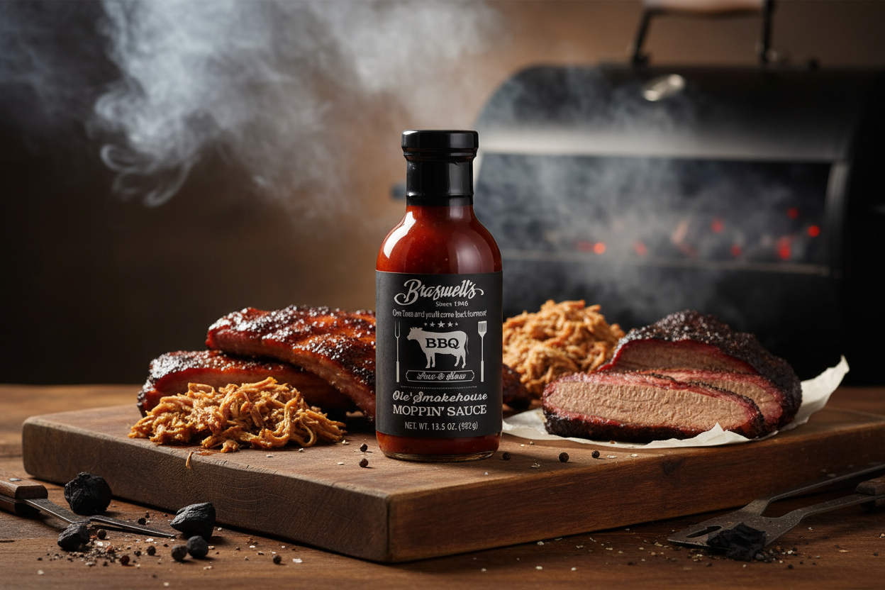 Braswell's Ole' Smokehouse Moppin' Sauce product scene