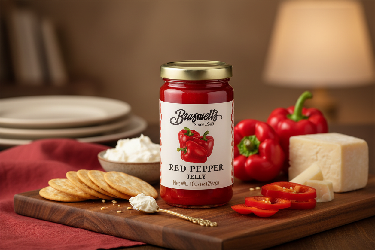 Braswell's Red Pepper Jelly product scene
