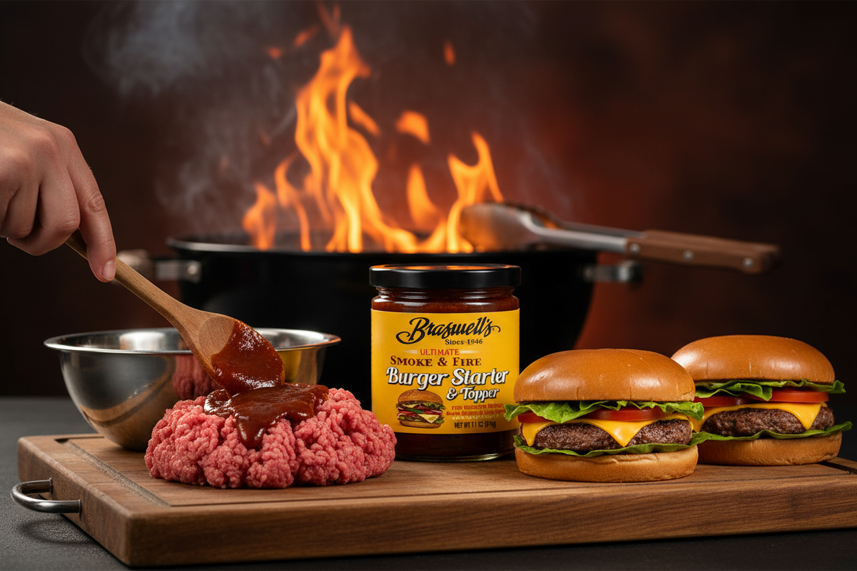 Braswell's Ultimate Smoke & Fire Burger Starter & Topper product scene