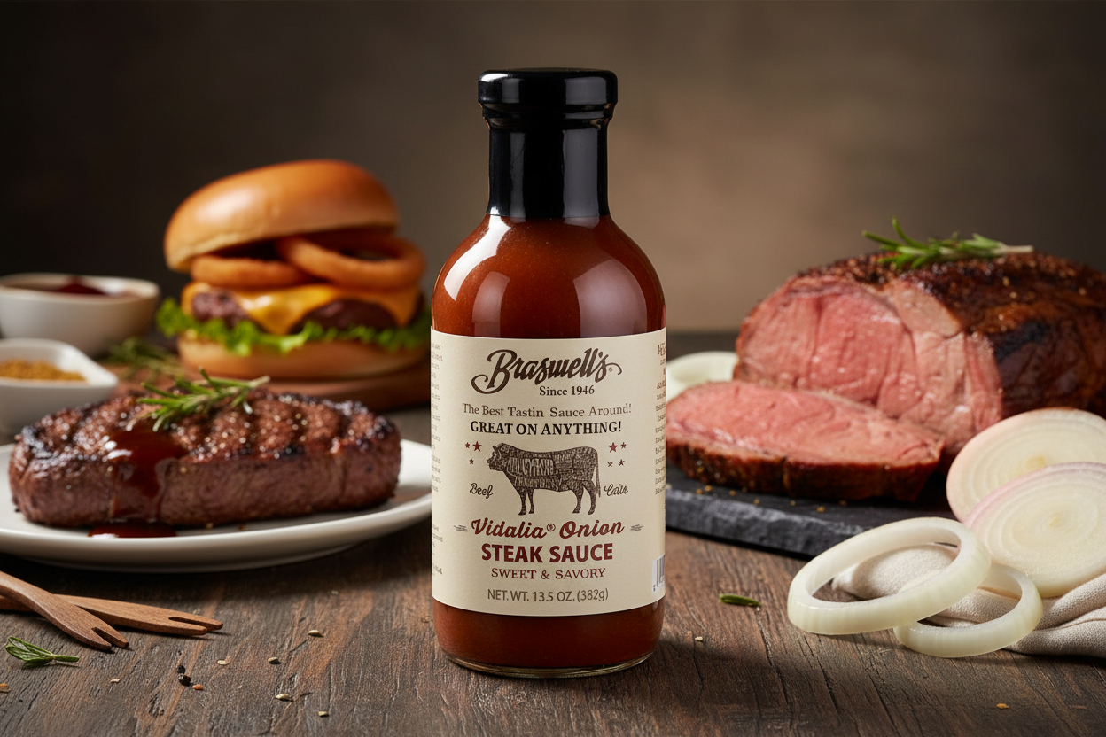 Braswell's Vidalia Onion Steak Sauce product scene
