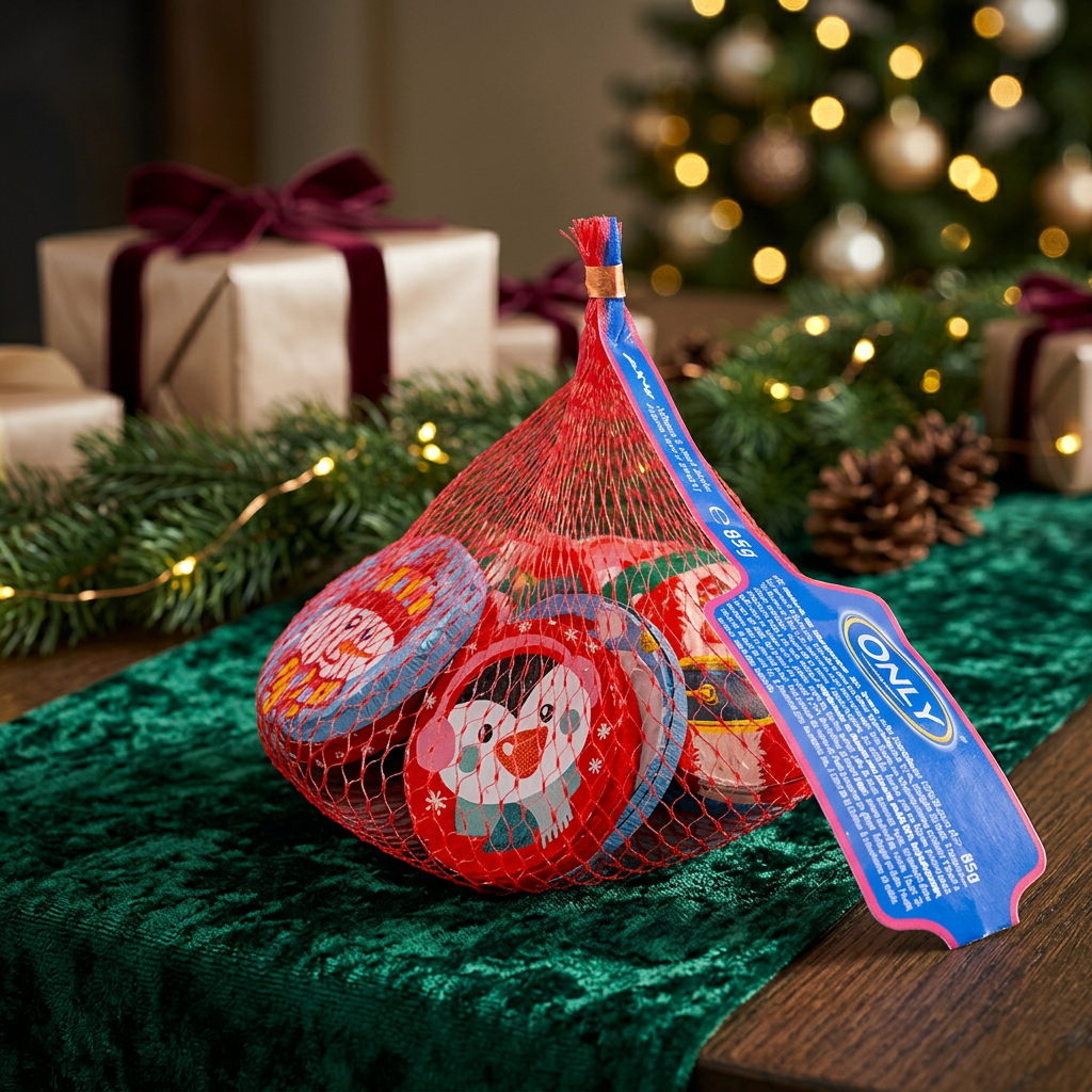 Christmas medallions with an emerald velvet and golden-light background
