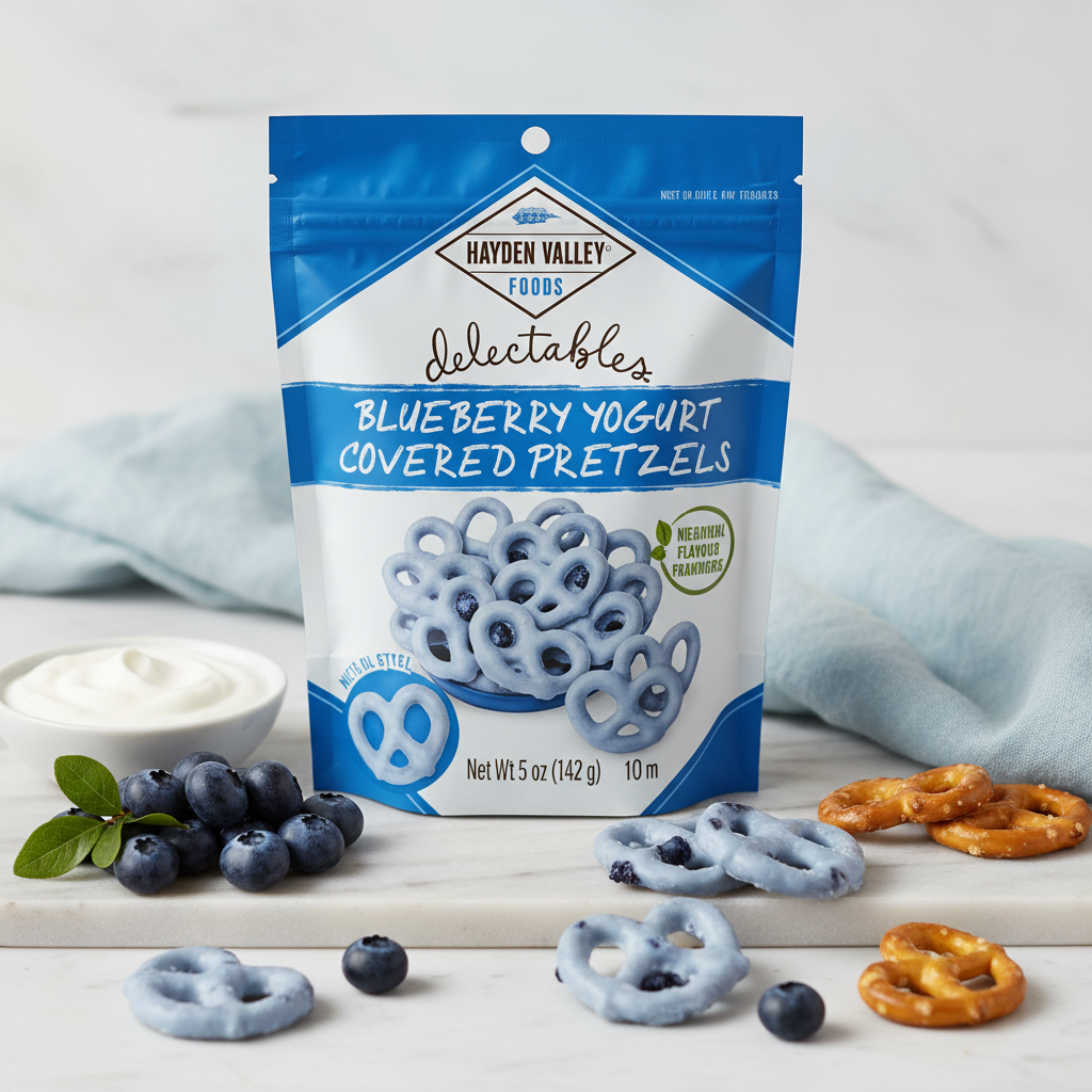 Hayden Valley Foods Blueberry Yogurt Pretzels