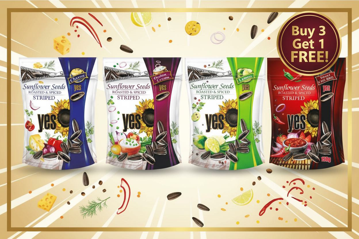 YES Sunflower Seeds Buy 3 Get 1 Free Bundle Deal
