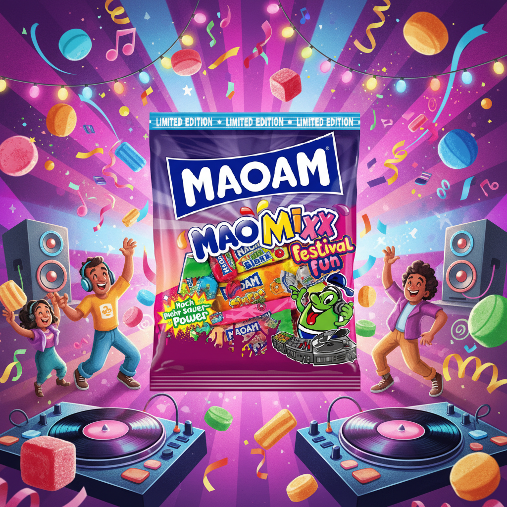 Maoam MaoMixx Festival Fun with festival background