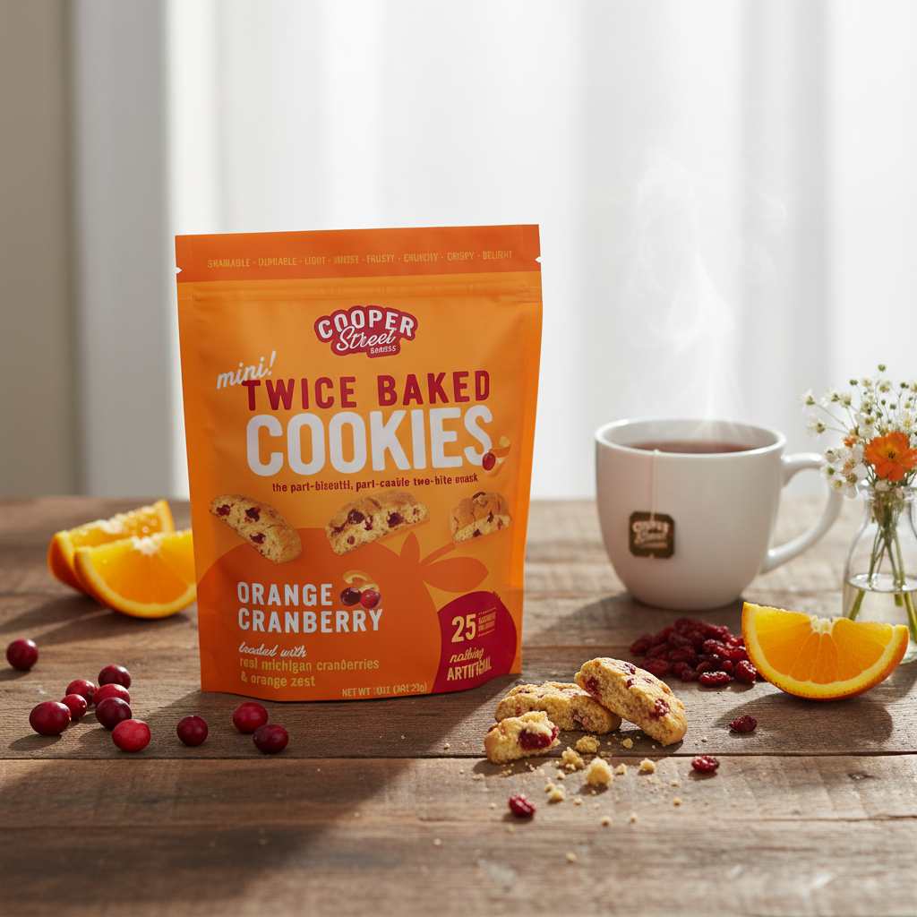 Cooper Street Twice-Baked Cookies - Orange Cranberry