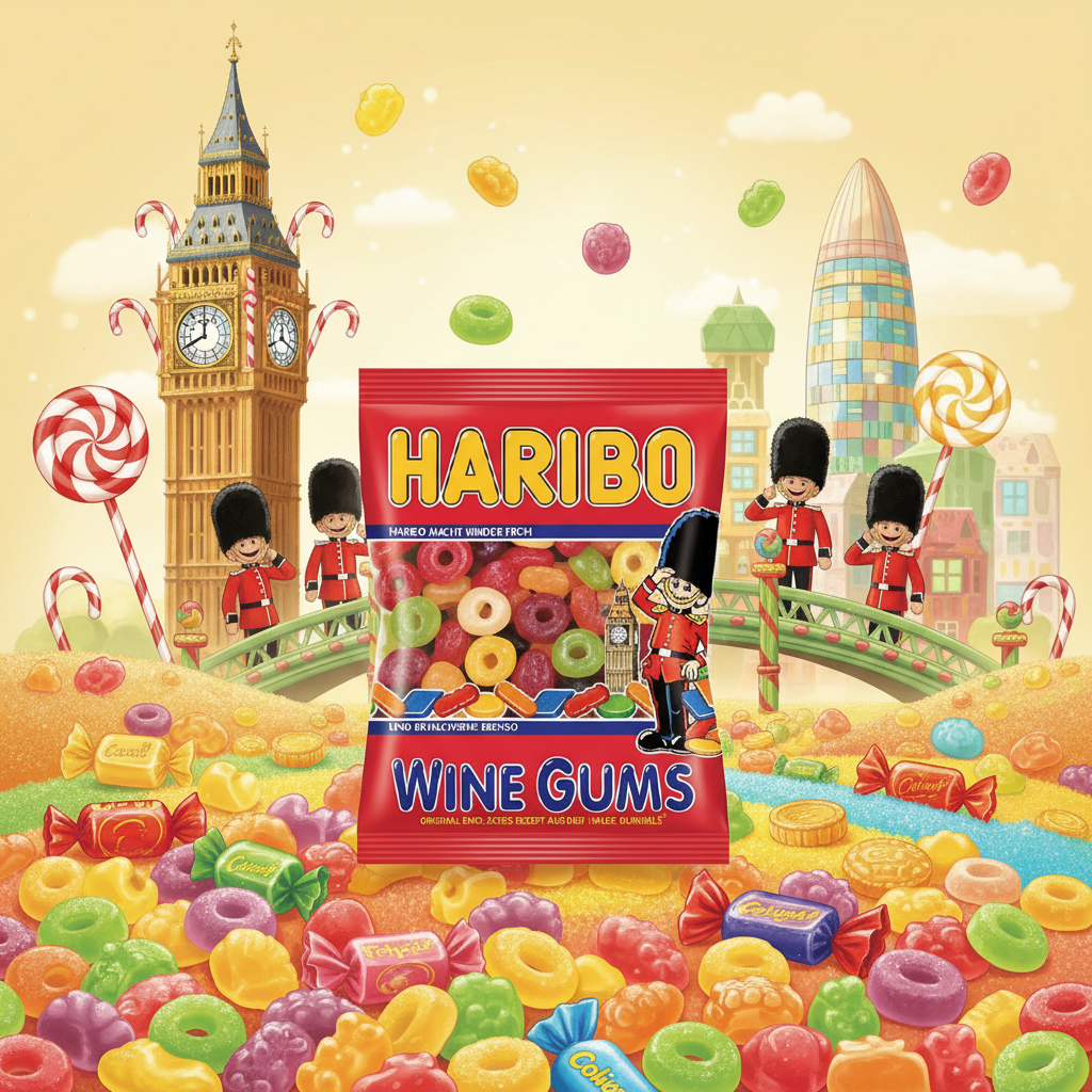 Haribo Wine Gums with British background