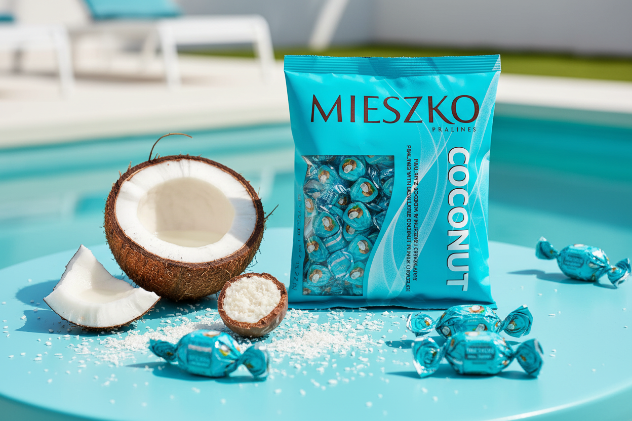 Mieszko Coconut candies lifestyle scene