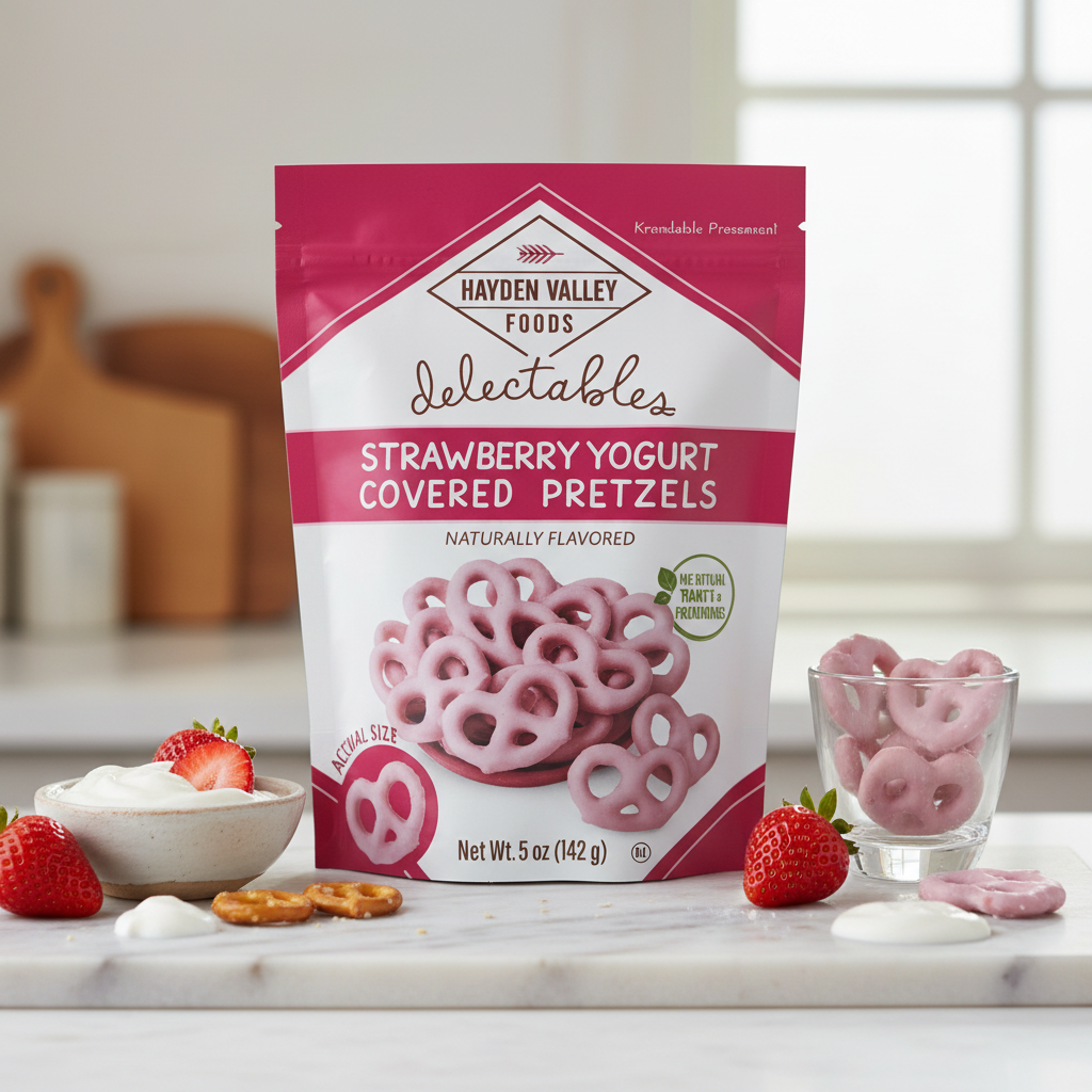 Hayden Valley Foods Strawberry Yogurt Pretzels