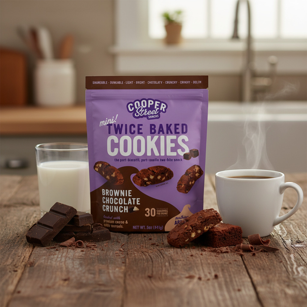 Cooper Street Twice-Baked Cookies - Brownie Chocolate Crunch