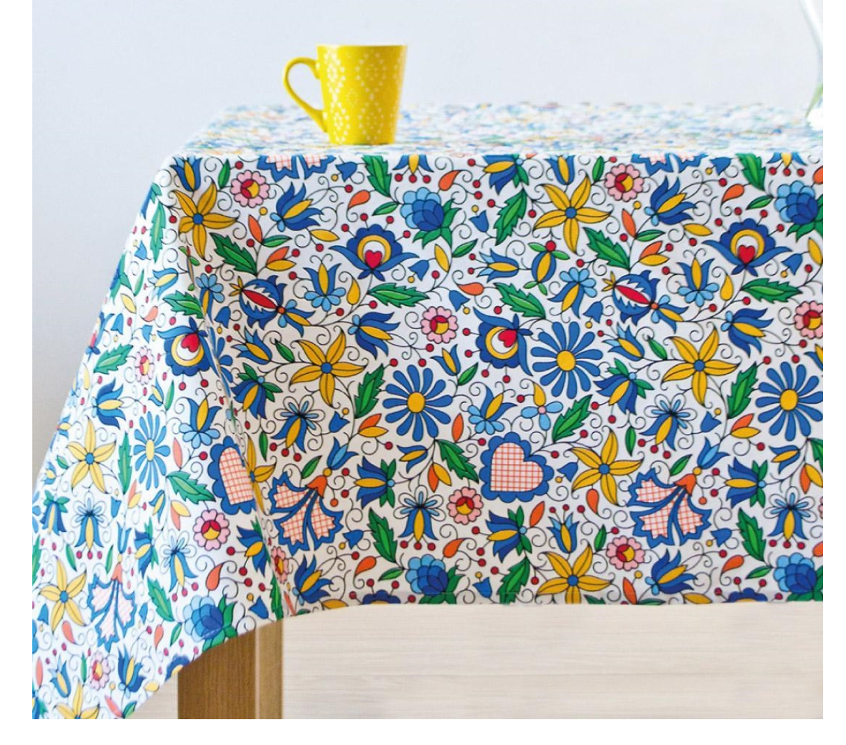 Folkstar Tablecloth 140x200cm – Kashubian Folk Design