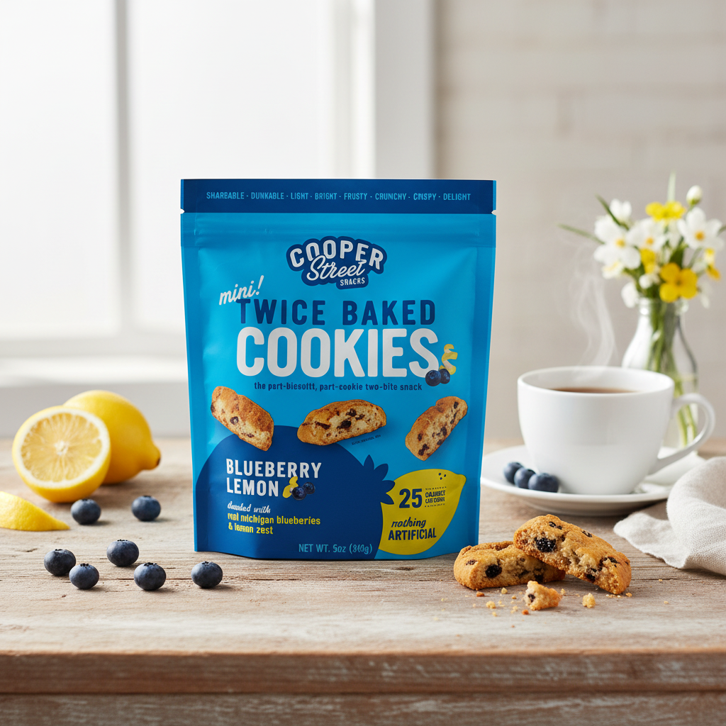 Cooper Street Twice-Baked Cookies - Blueberry Lemon
