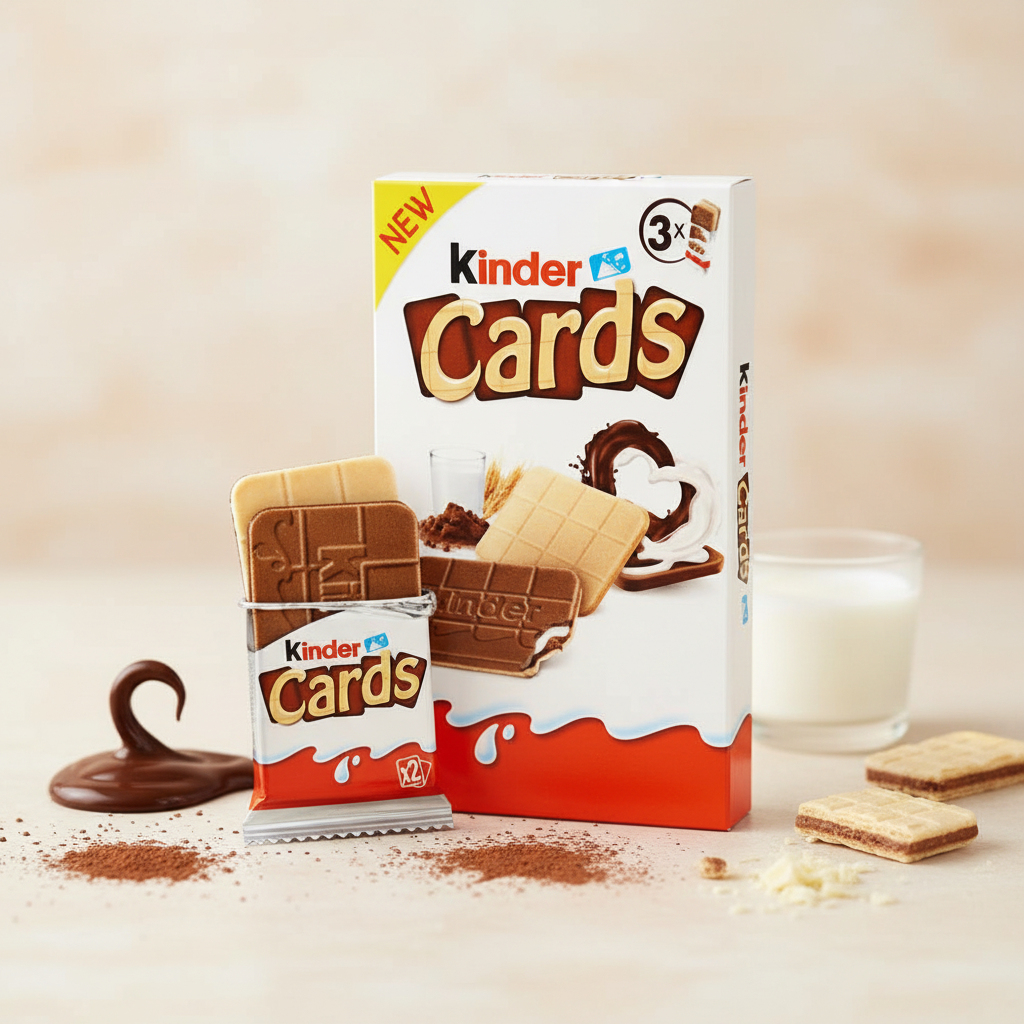 Kinder Cards 3-pack with premium background