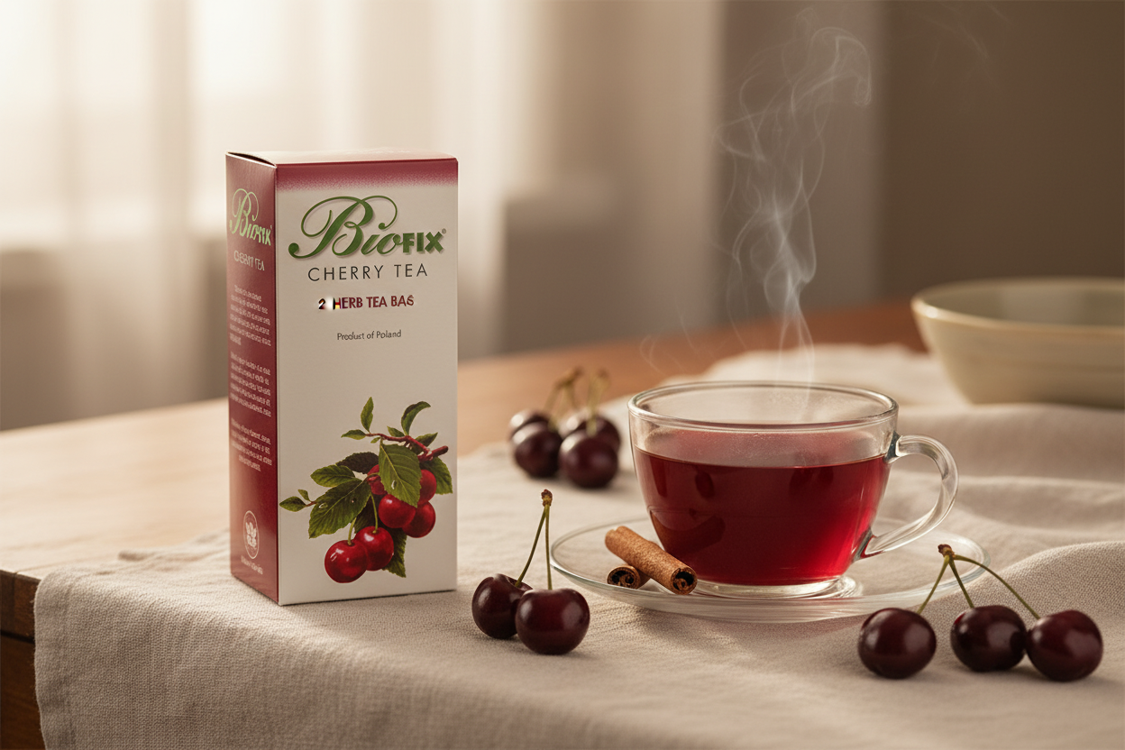 Bio-Fix Cherry Tea lifestyle scene