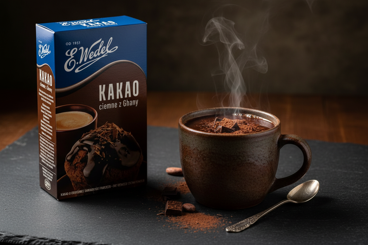E. Wedel dark cocoa lifestyle scene