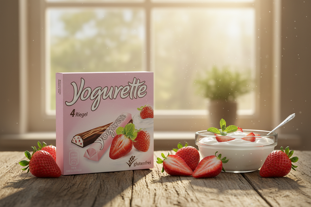 Yogurette strawberry chocolate bars lifestyle scene