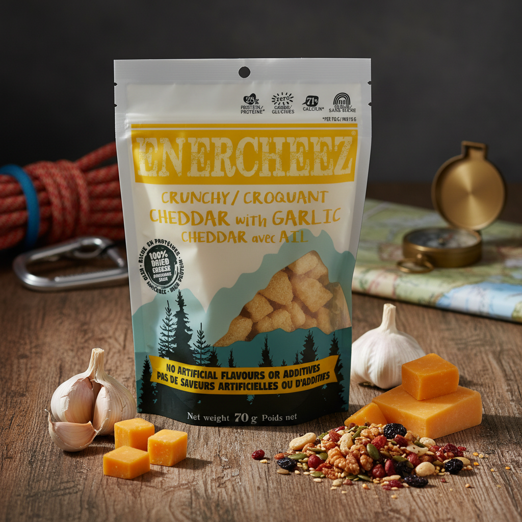 Enercheez Crunchy Cheddar with Garlic
