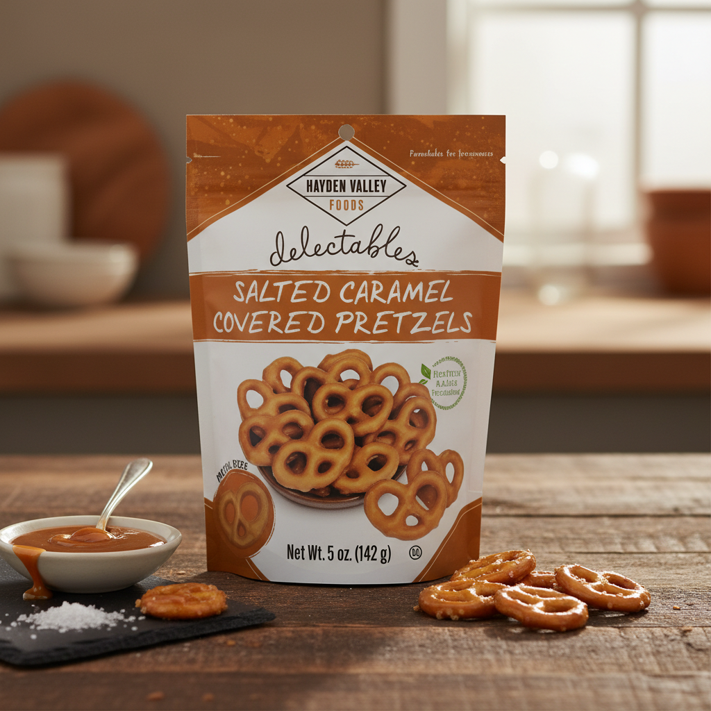 Hayden Valley Foods Salted Caramel Pretzels