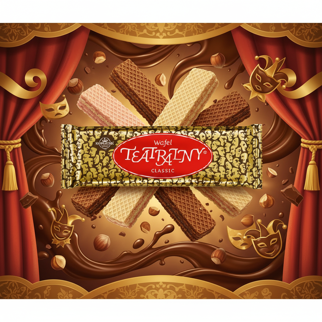 Kopernik Wafel Teatralny Classic with elegant background