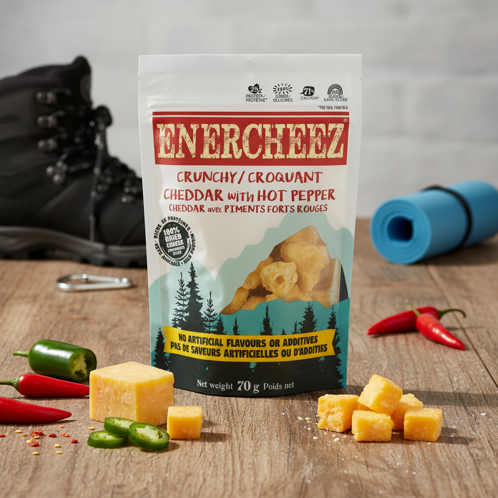 Enercheez Crunchy Cheddar with Hot Pepper