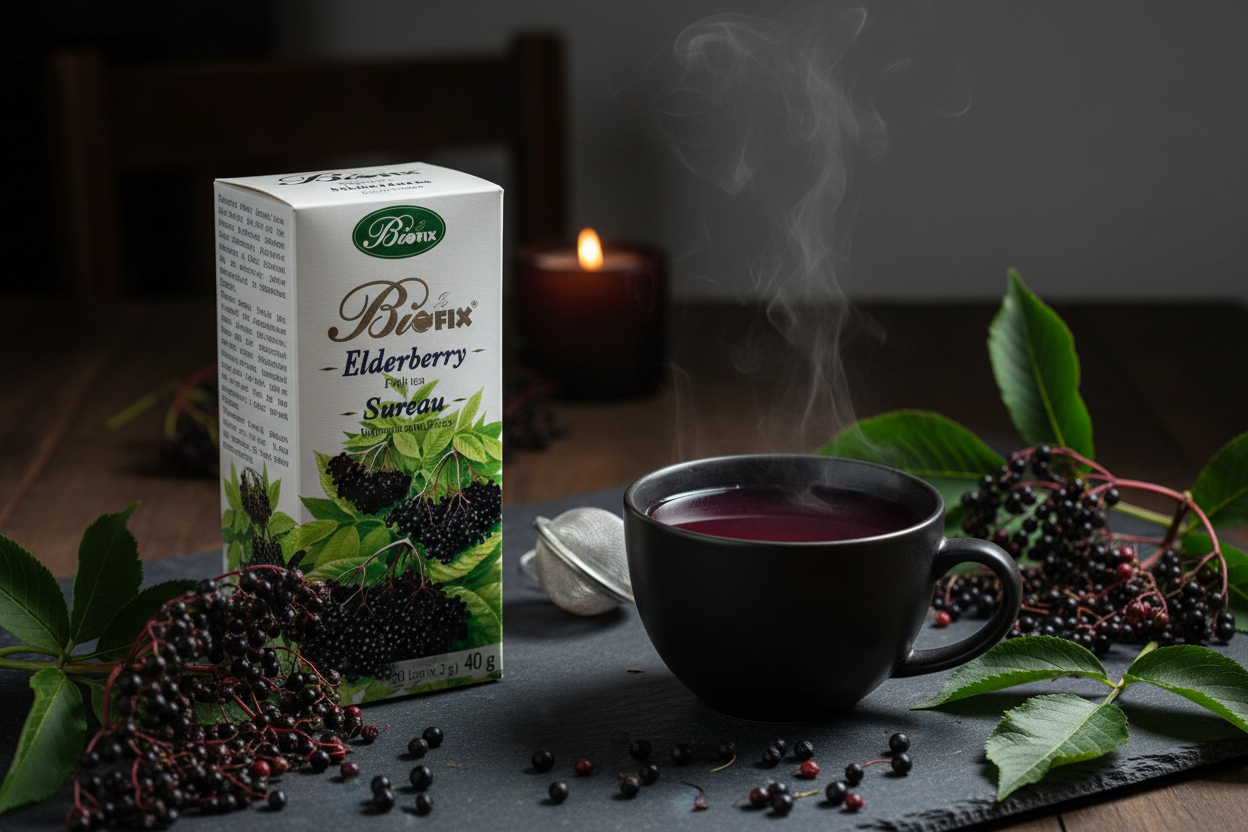 Bifix Elderberry Tea lifestyle scene