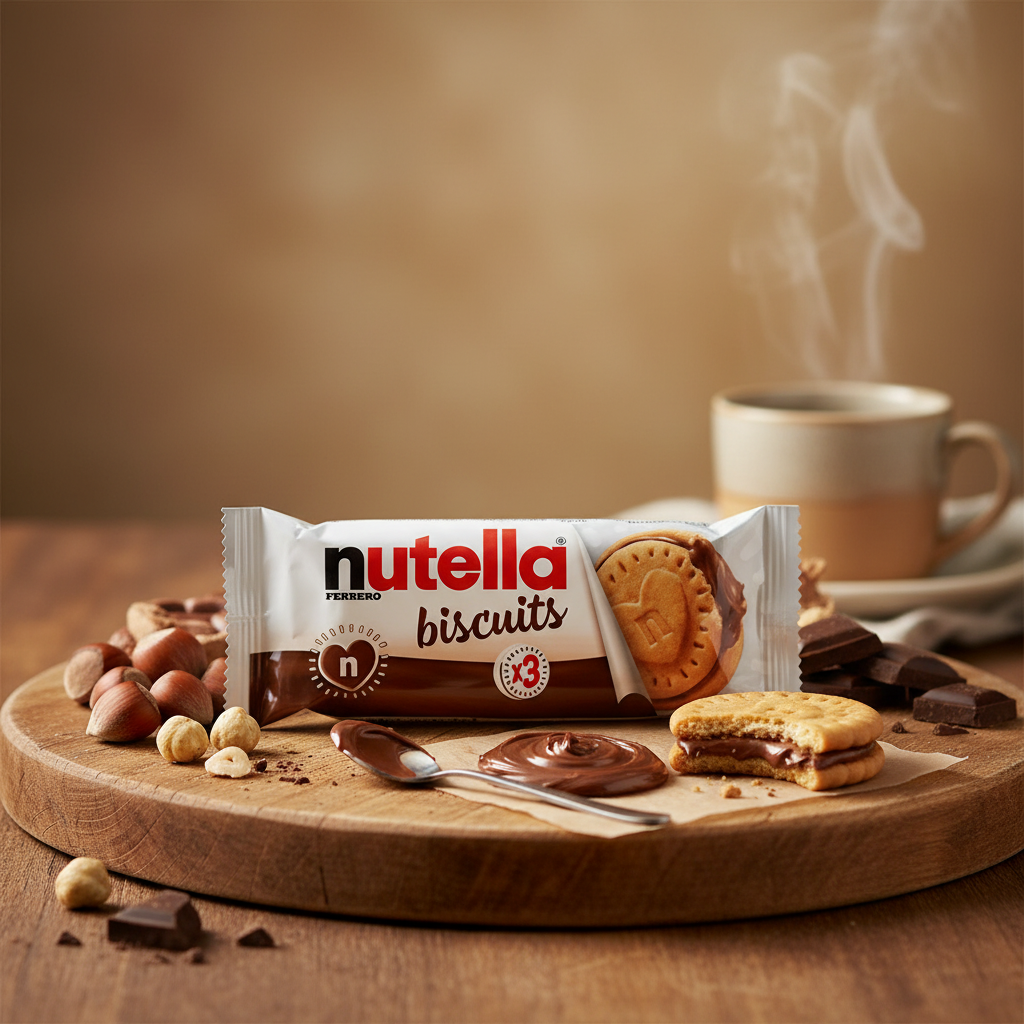 Nutella Biscuit single with premium background