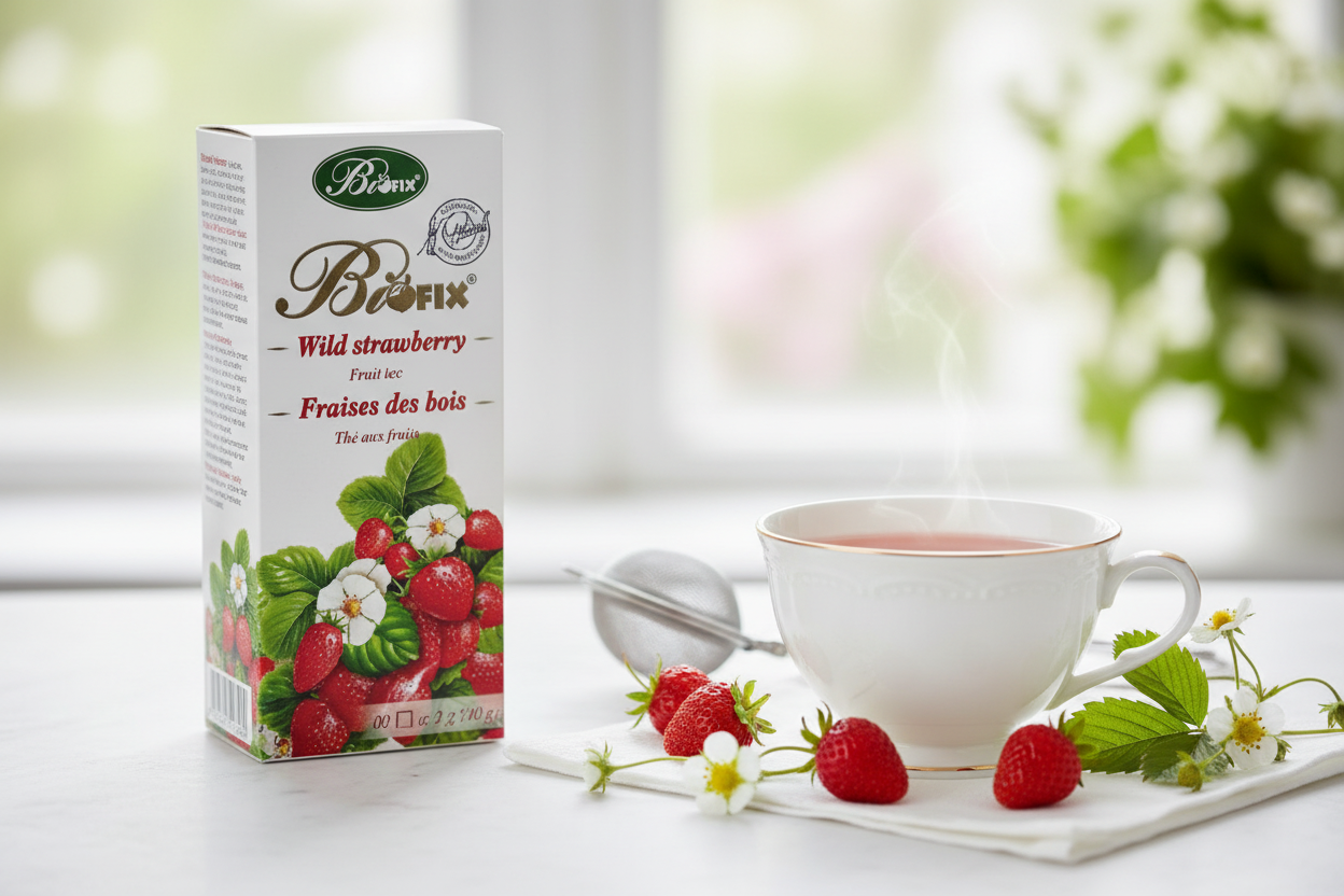 Bifix Wild Strawberry Tea lifestyle scene