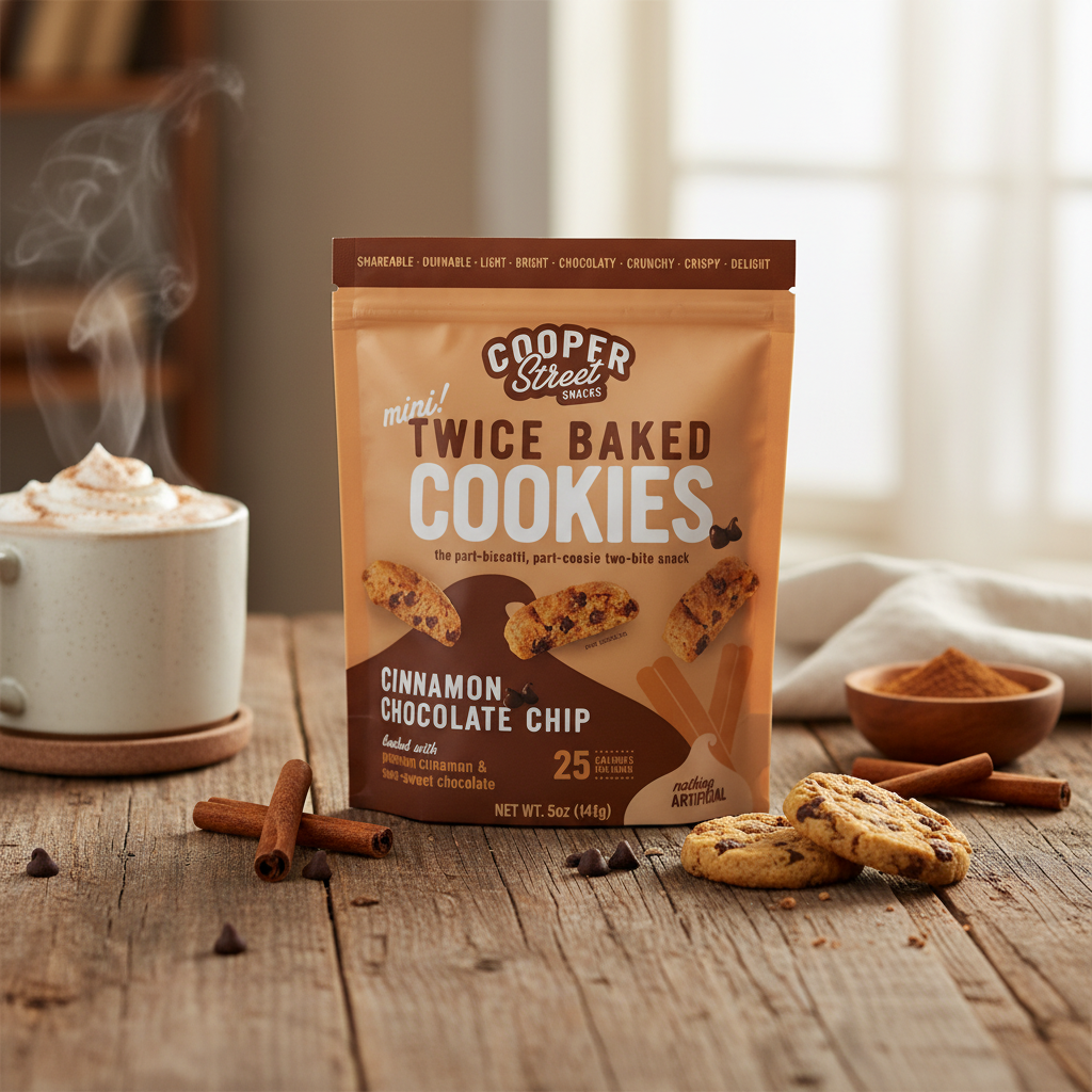 Cooper Street Twice-Baked Cookies - Cinnamon Chocolate Chip