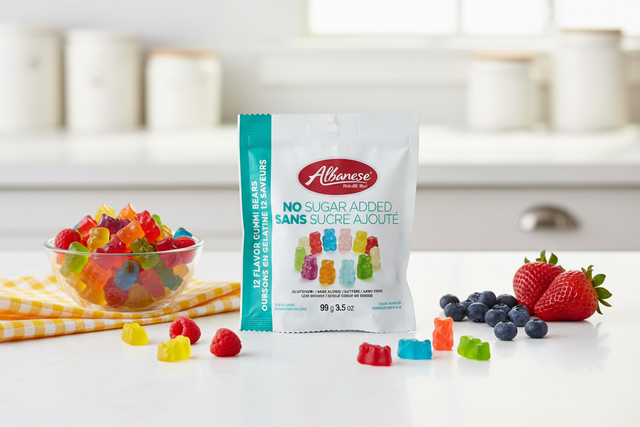 Albanese 12 Flavour Gummi Bears No Sugar Added