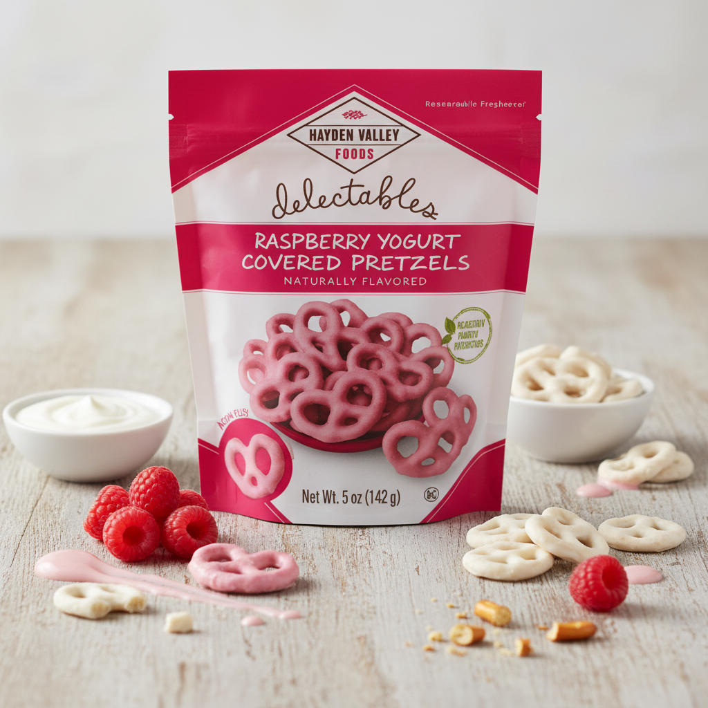Hayden Valley Foods Raspberry Yogurt Pretzels