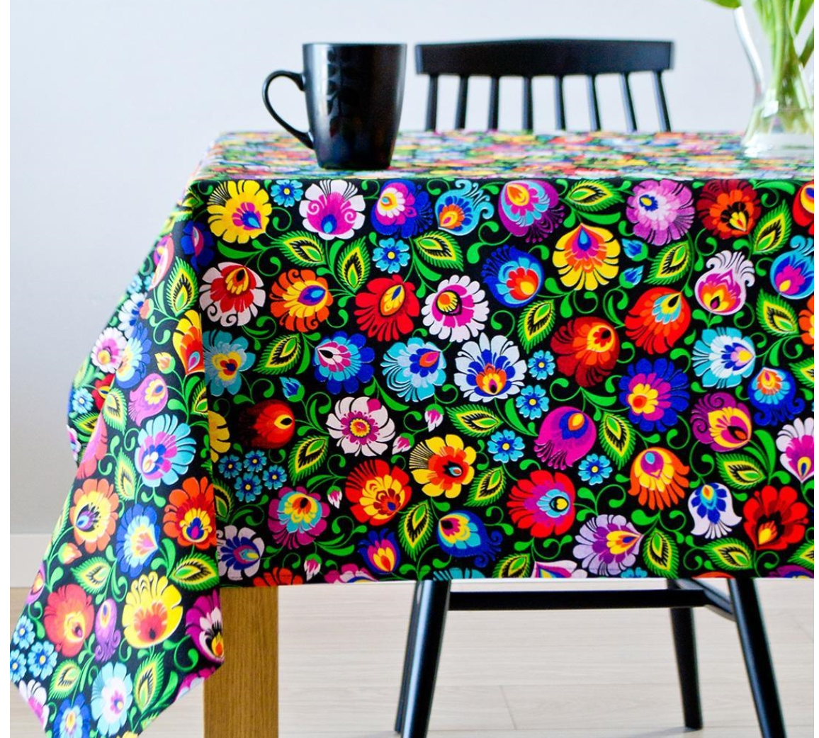 Folkstar Tablecloth 140x200cm – Łowicz Folk Design