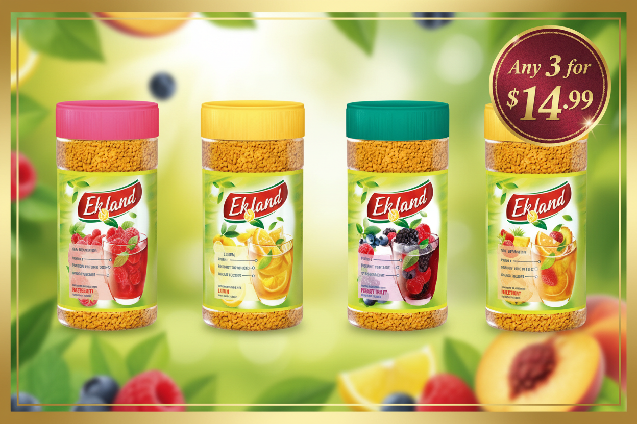 Ekland Instant Tea Any 3 for $14.99 Bundle Deal