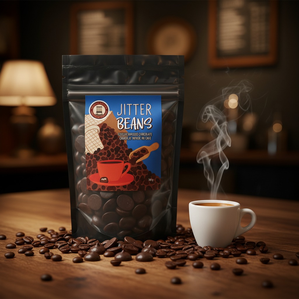 Jitter Beans – moody coffee shop lifestyle scene