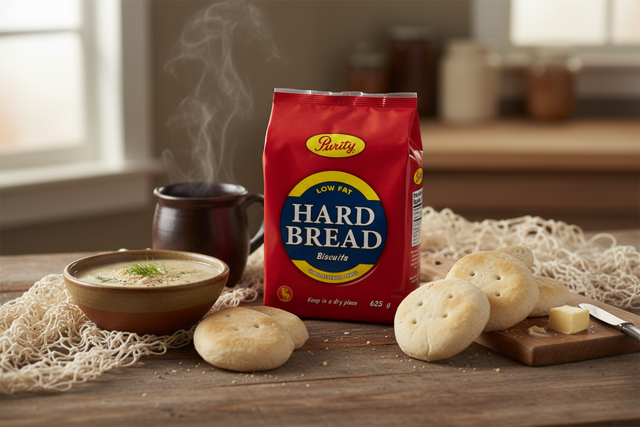 Purity Hard Bread package with hard bread biscuits