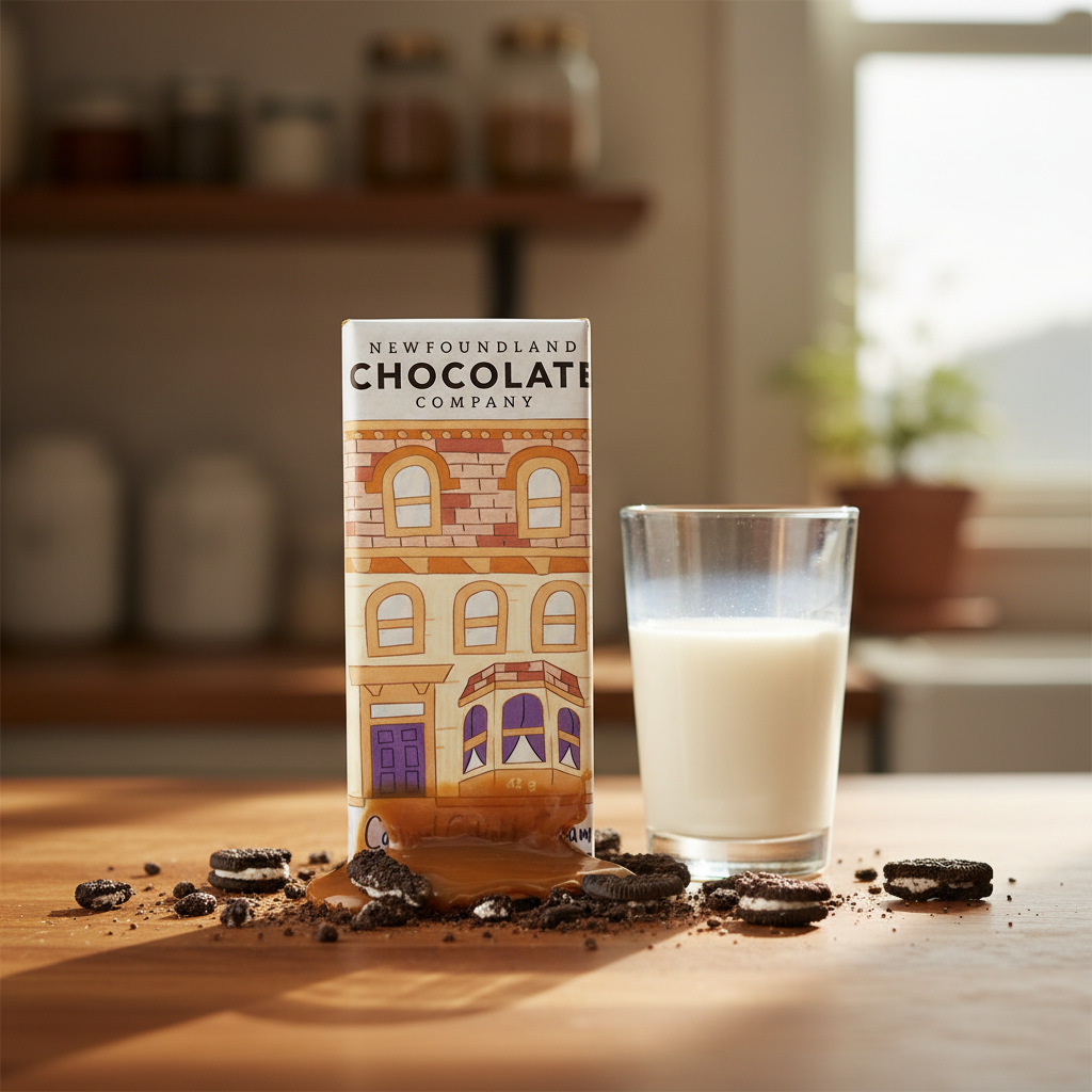 Newfoundland Chocolate Company Caramel Cookies & Cream – lifestyle scene