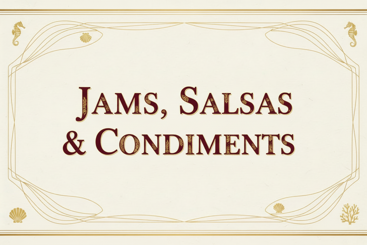 Jams, Salsas & Condiments Banner