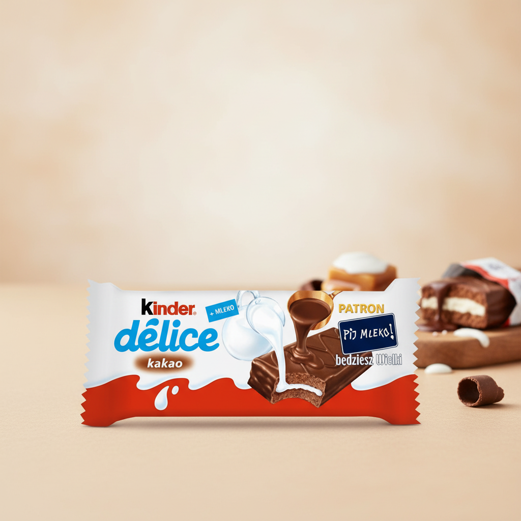 Kinder Delice with premium background