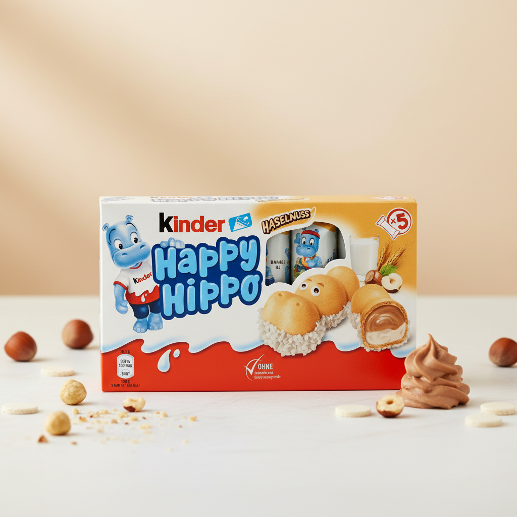 Kinder Happy Hippo with premium background