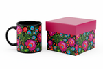 Łowicz black mug + pink box