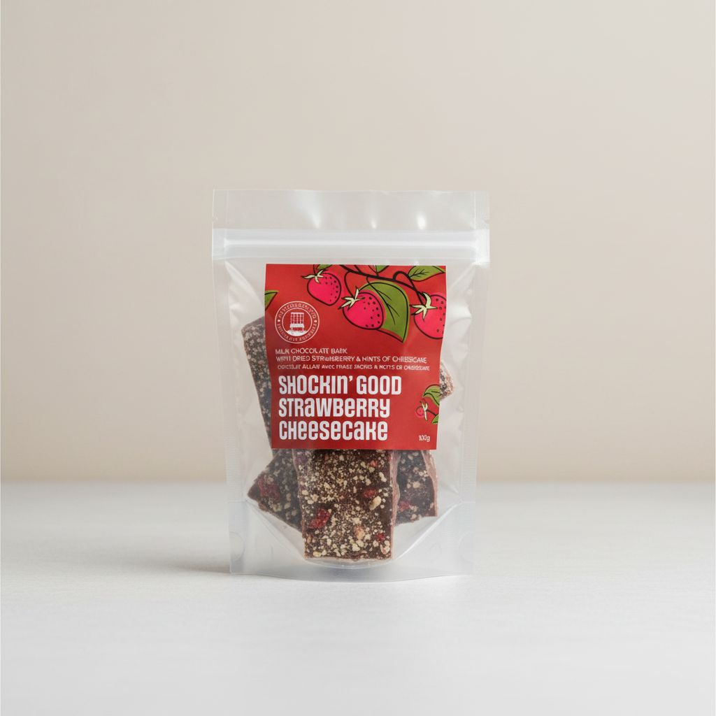 Shockin' Good Strawberry Cheesecake – Clean Background